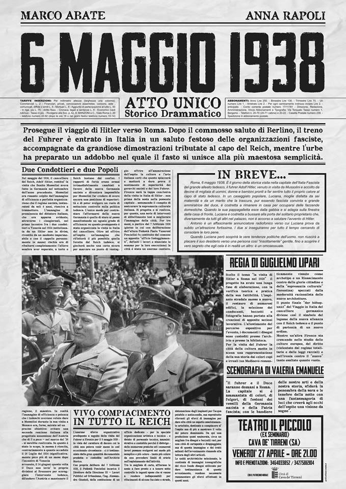 Locandina 6 Maggio 1938