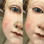 RESTAURO BAMBINO GESù PRIMA E DOPO