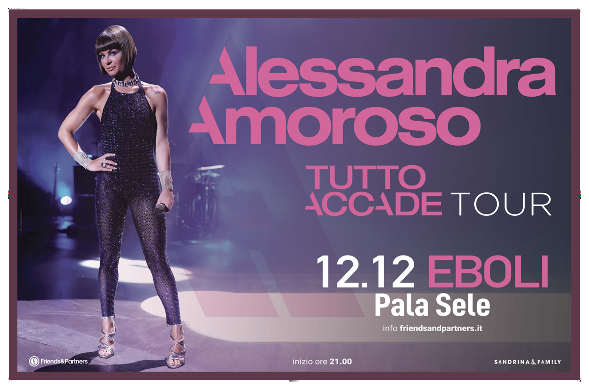 Tutto Accade Tour, Alessandra Amoroso in concerto al Pala Sele di Eboli  lunedì 12, ultimi biglietti disponibili. — Gazzetta di Salerno