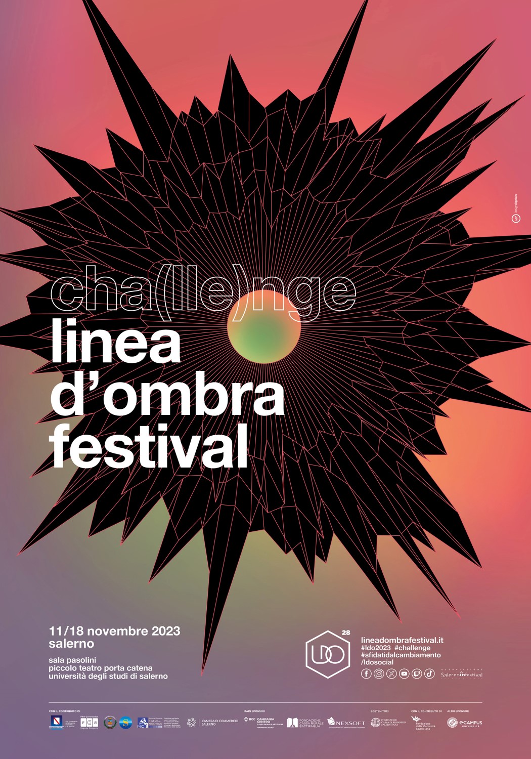 Linea d'Ombra Festival: da oggi è possibile iscriversi, ufficiale  l'immagine della 28esima edizione — Gazzetta di Salerno