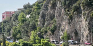 chiusura Statale Amalfitana a Conca dei Marini