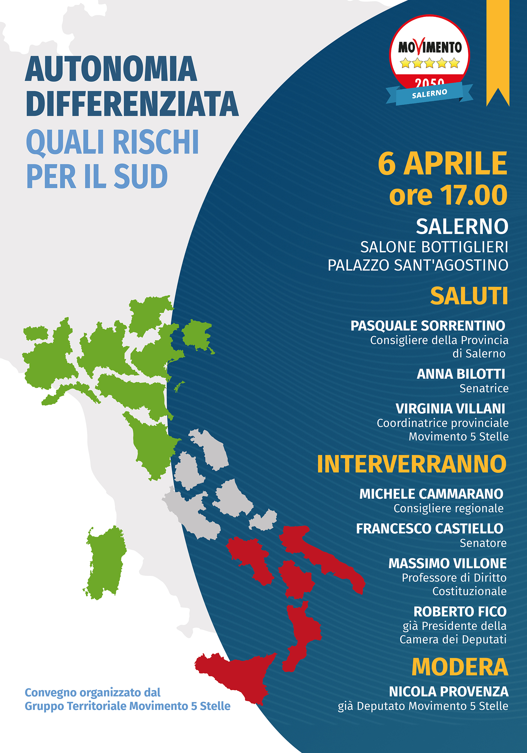 Convegno Autonomia Differenziata a Salerno