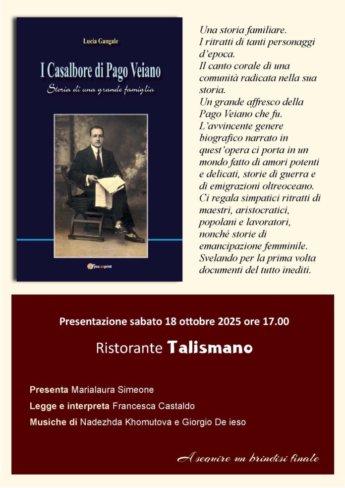 Locandina Libro I Casalbore di Pago Veiano