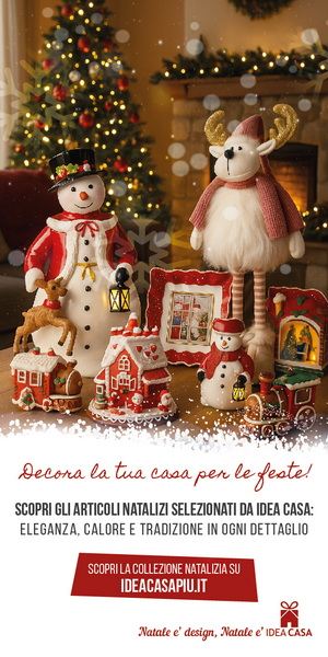 articoli natalizi, decorazioni, piatti e stoviglie per Natale, fiocchi e ghirlande, arredo natalizio a prezzi scontati su IdeaCasapiu.it