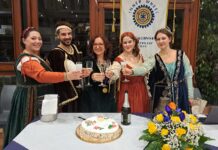 “Festa degli Auguri” al “Club Inner Wheel Salerno Est” con le danze medievali dell’associazione “Il Contrapasso”.