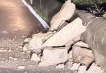 Frana a Maiori, Costiera spezzata in due