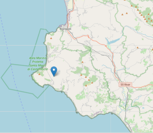 Scossa di terremoto magnitudo 4.5 nella notte, epicentro a Montecorice