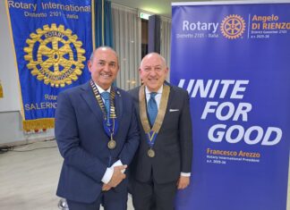 Visita del Governatore del “Distretto Rotary 2101”, Angelo Di Rienzo, al “Rotary Club Salerno Picentia”.
