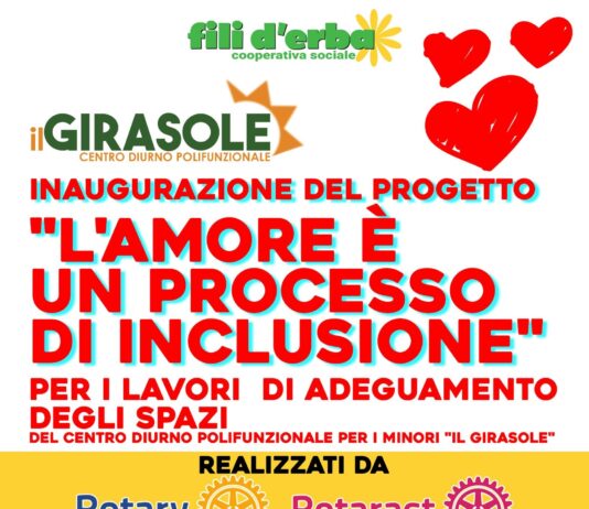 “L’amore è un progetto di inclusione”: il progetto del “Rotary Club Salerno Est” e del “Rotaract Club Salerno Est” per il centro polifunzionale per minori “Il Girasole” nel Quartiere Sant’Eustachio