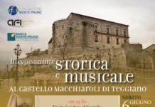 Al Castello Macchiaroli di Teggiano storia e musica sabato 6