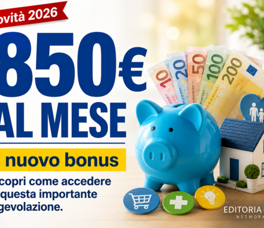 bonus agevolazione 850€ al mese come ottenerlo
