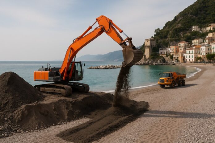 ripascimento spiaggia Cetara