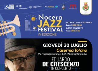 Eduardo De Crescenzo al Nocera Jazz Festival giovedì 30
