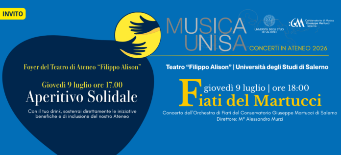 Invito Sindaci Concerto Musica Unisa 9 luglio