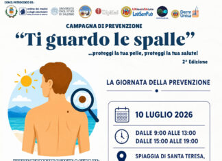Prevenzione dermatologica venerdì 10 alla spiaggia di Santa Teresa