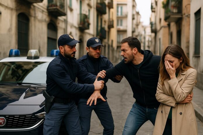 lite-in-strada-a-salerno-arrestato-uomo-per-violen violenza contro ex moglie