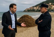 rimozione della Posidonia