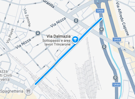 via Dalmazia sottopasso