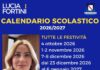 Scuola, il calendario 2026-27