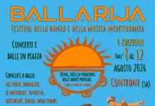 Ballarija 2026, da sabato 8 a mercoledì 12 a Controne