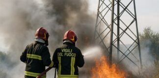 incendio a Salerno