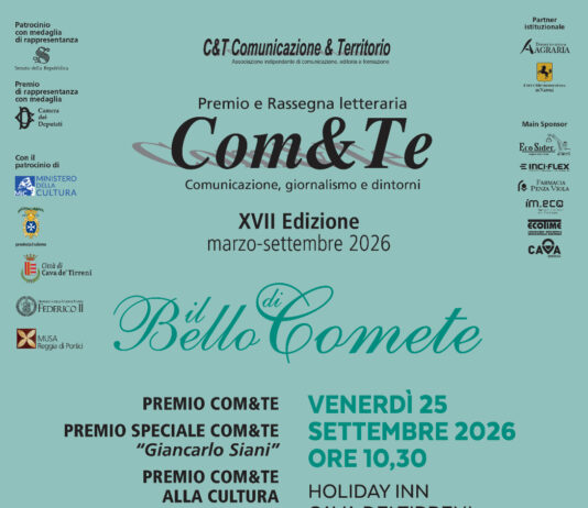 Premio Com&Te, cerimonia venerdì 25 a Cava