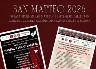Serata Regimen San Matteo, venerdì 18 al Tasso