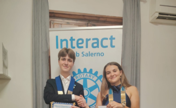 Siglato a Firenze il gemellaggio tra” Interact Club Salerno” e “Interact Club Firenze”.