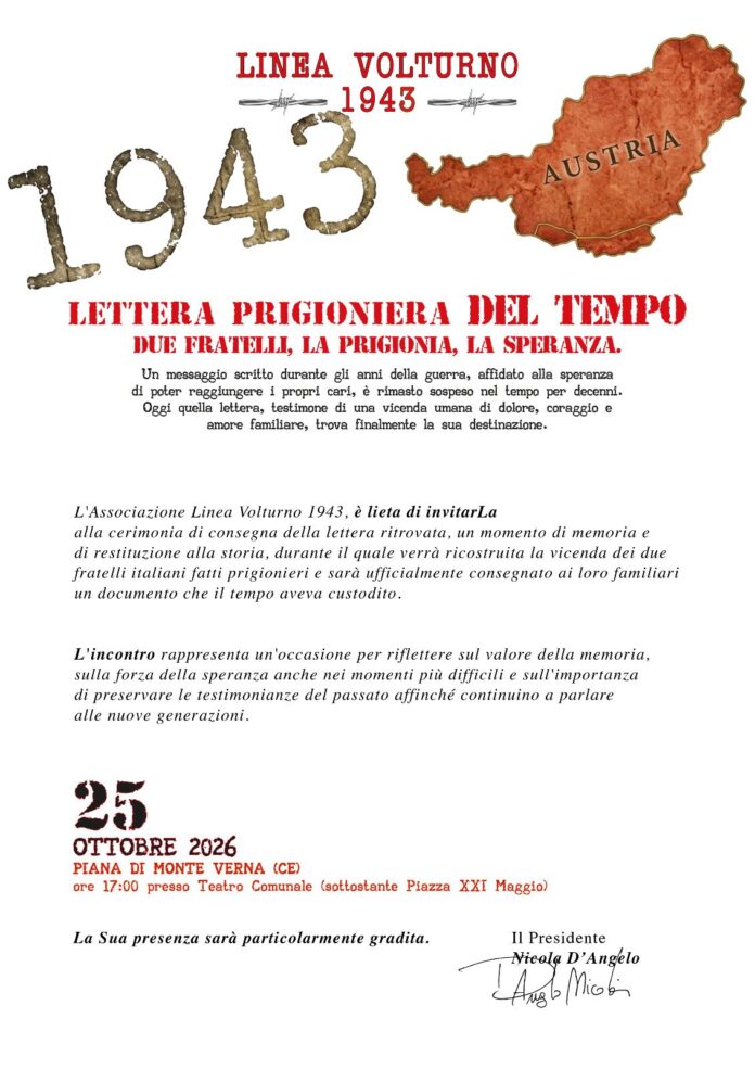 cerimonia riconsegna lettera