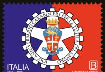Emissione di un francobollo dedicato al Comando Carabinieri per la Tutela del Lavoro francobollo Carabinieri