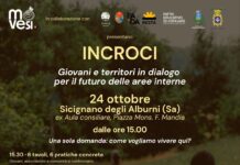 Oggi a Sicignano degli Alburni si conclude INCROCI con i giovani protagonisti giovani e territori